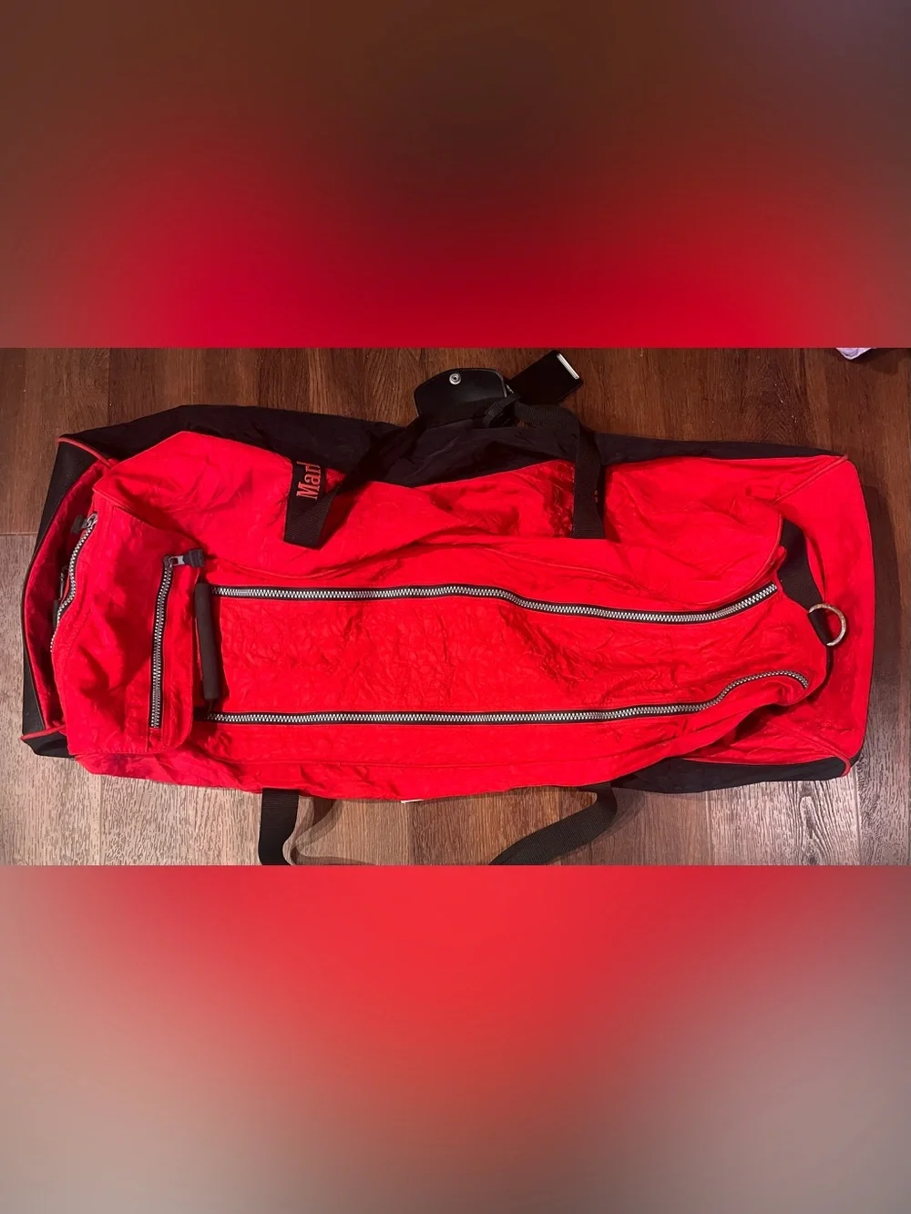 Vintage 1990s Marlboro Unlimited Red Rolling Duffle bag XL - 36